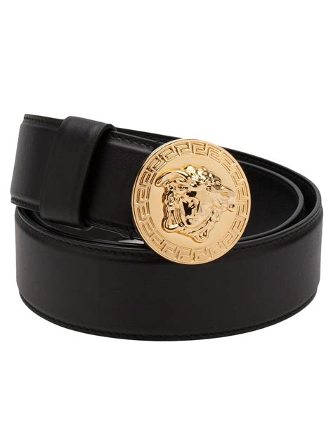 versace medusa medallion black belt|versace medusa belt women's.